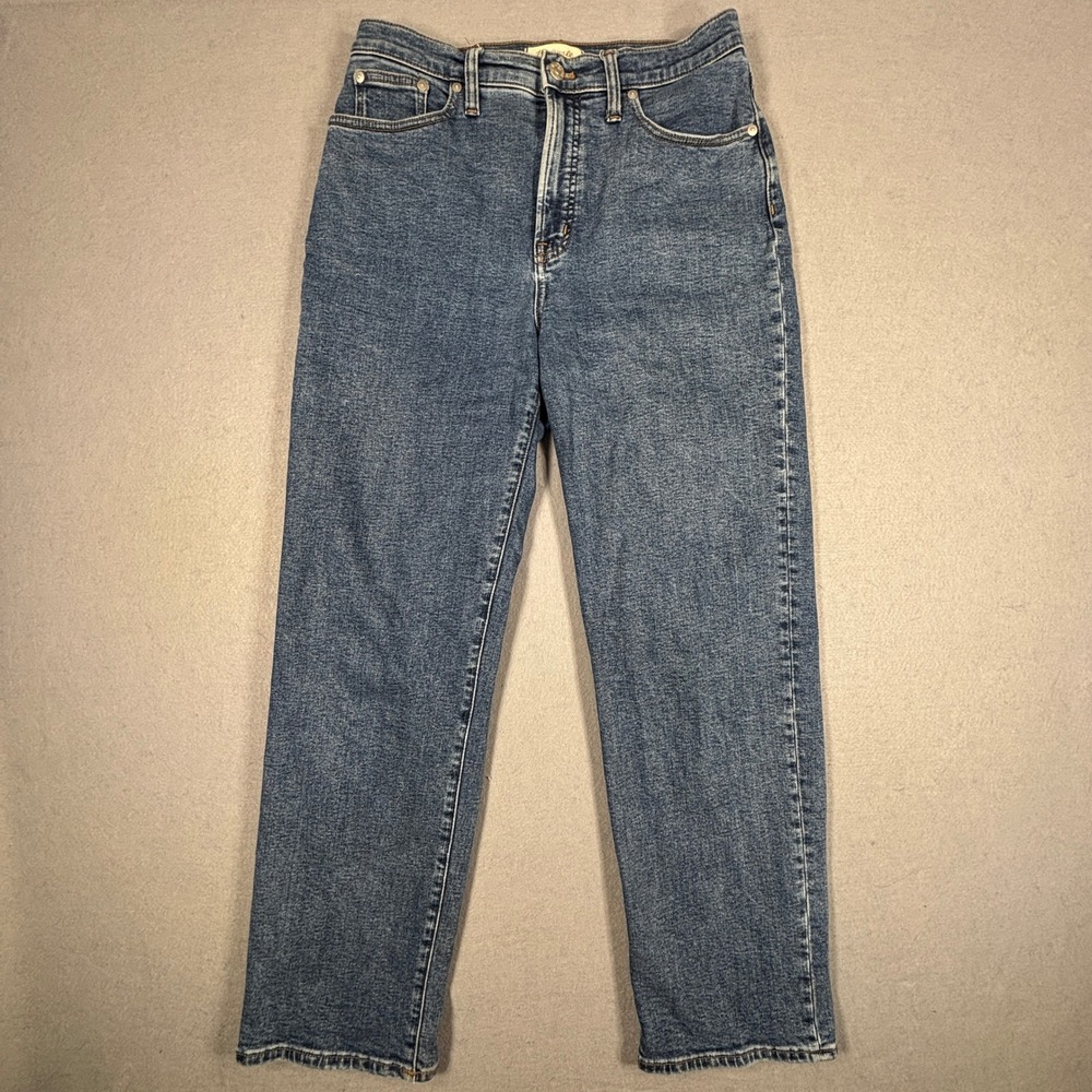 Madewell Perfect Vintage Straight Jean Size 28 High Rise‎ Cotton Denim